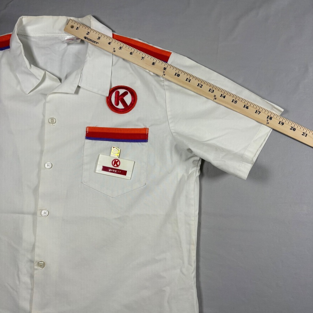 Vintage Circle K Uniform Shirt Gas Station Attendant Halloween Costume Large - Picture 7 of 9